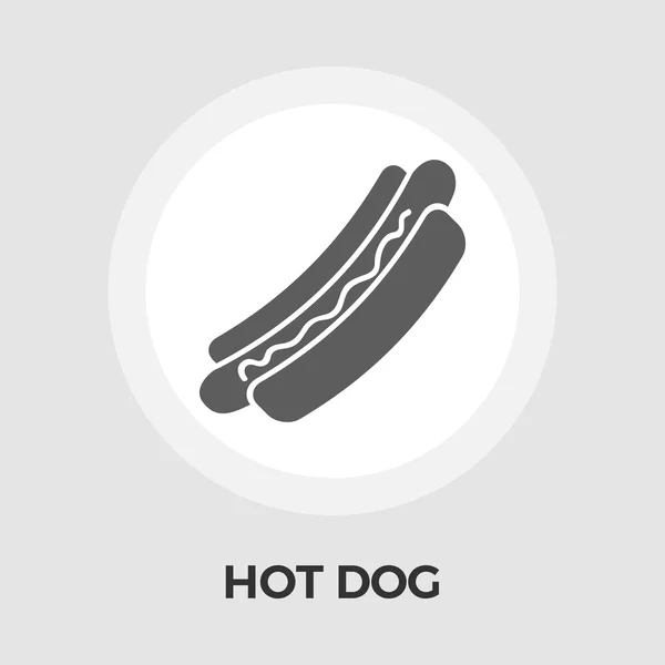 Hot Dog Flat Icon — Stock Vector