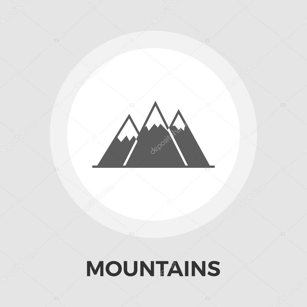 Mountains Line Icon