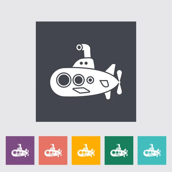 Иконка подводной лодки — стоковый вектор
