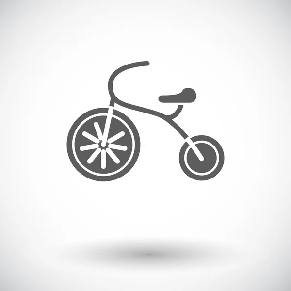 Tricycle flat icon — Stock Vector