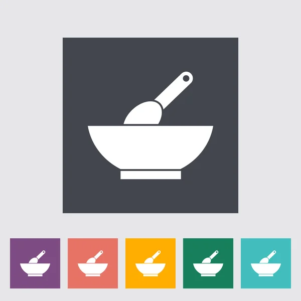 Comida para bebés icono plano — Vector de stock