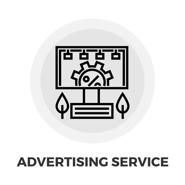 Pictogram voor Service op Adverting — Stockvector