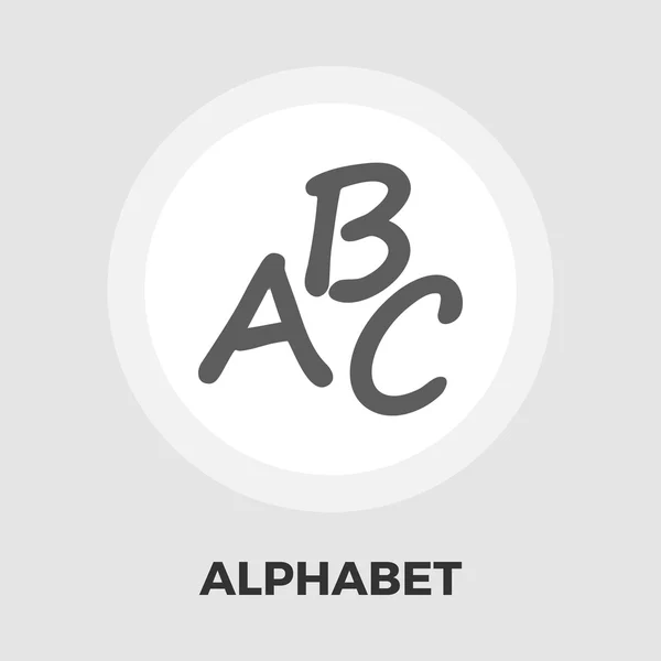 Alphabet flat icon — Stock Vector