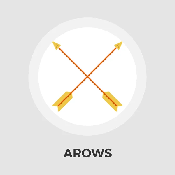 Arows Vektor flaches Symbol — Stockvektor