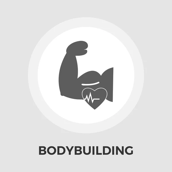 Επίπεδη εικόνα διάνυσμα bodybuilding — Διανυσματικό Αρχείο