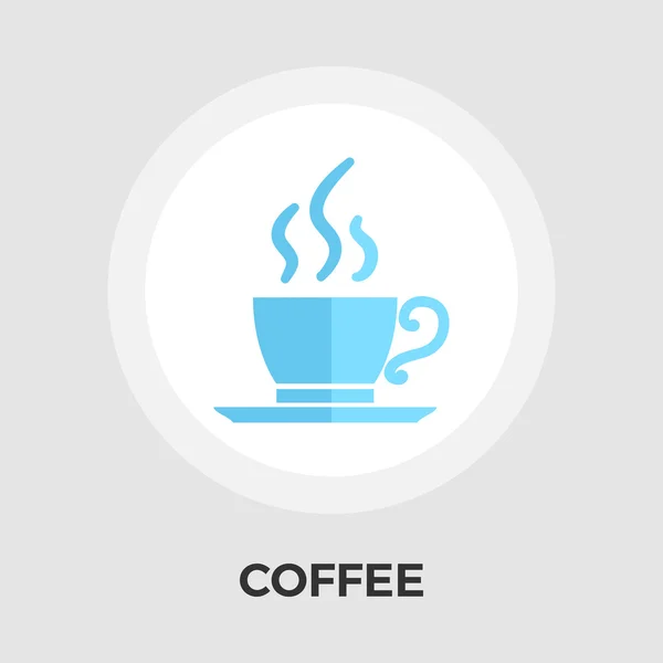 Tazza di caffè icona piatta — Vettoriale Stock