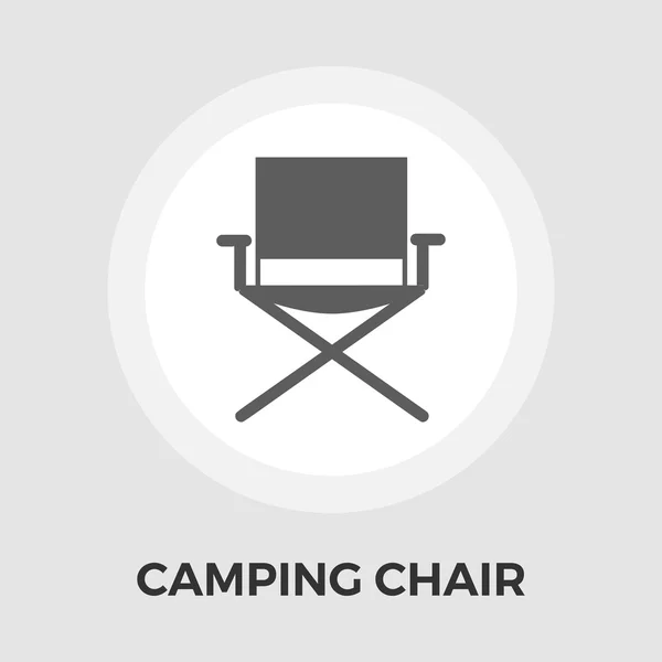 Camping chair Vector Flat Icon — Stock Vector