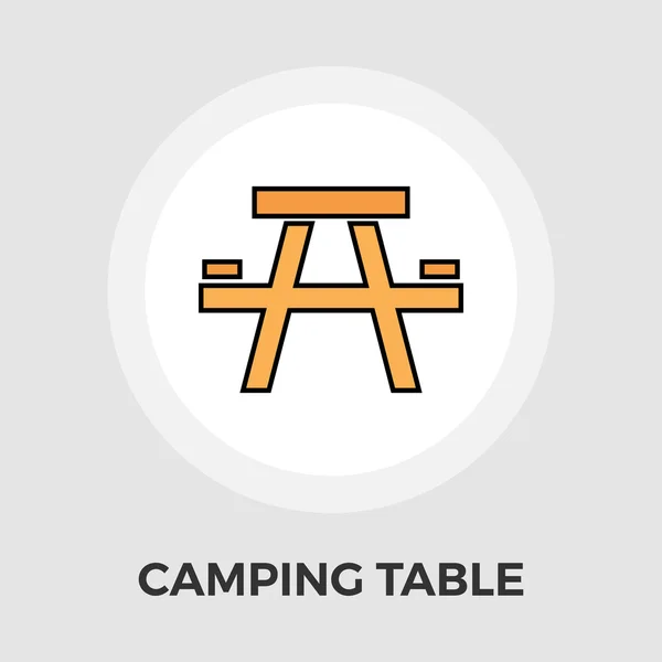 Camping bord vektor Flat ikonen — Stock vektor