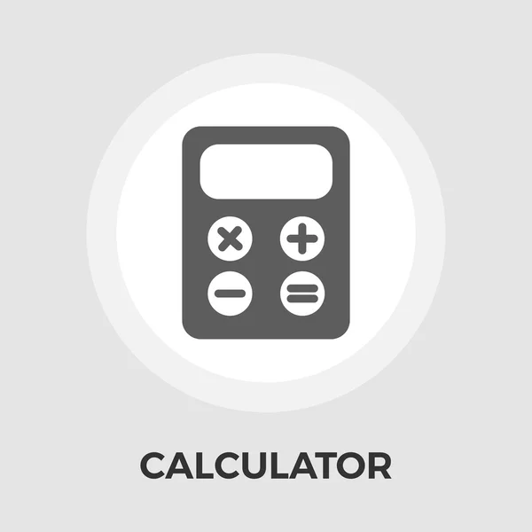 Calculator vector platte pictogram — Stockvector