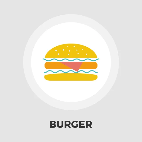 Burger ploché ikony — Stockový vektor