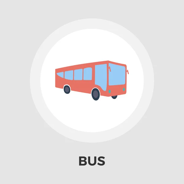 Bus Icono plano — Archivo Imágenes Vectoriales