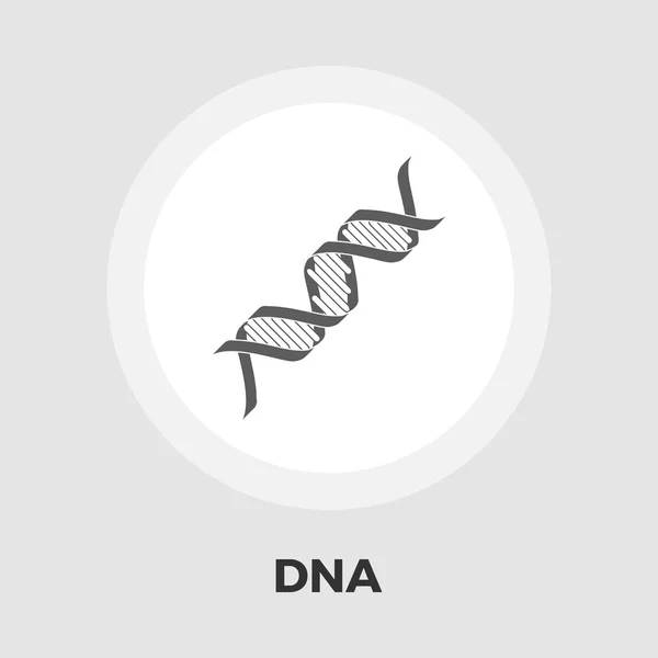 DNA platte pictogram — Stockvector