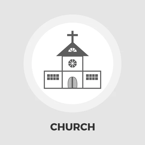 Church single flat icon. — Stock Vector