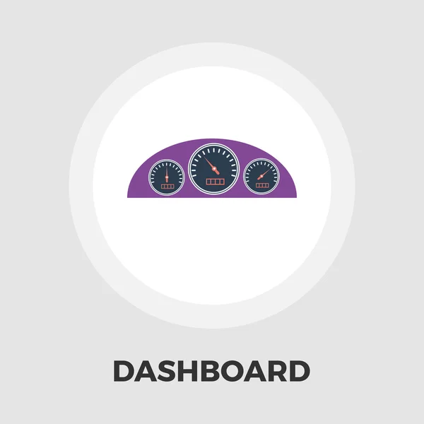 Dashboard flat ikonen — Stock vektor