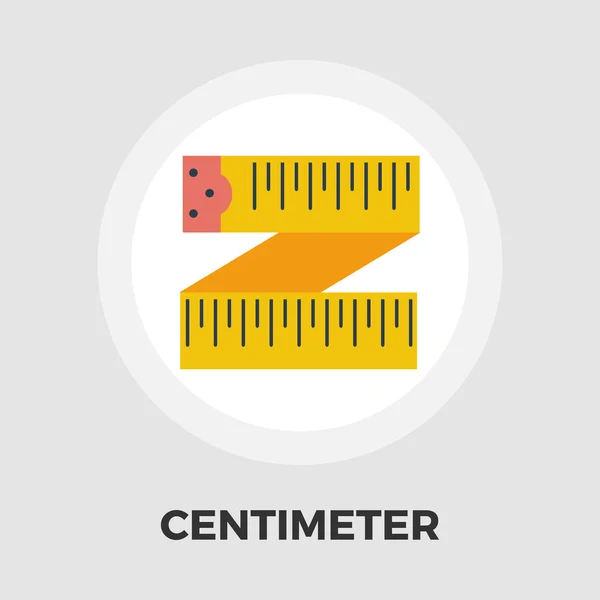 Centimetr platte pictogram. — Stockvector