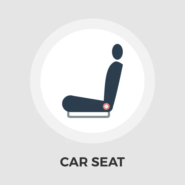 Assento de carro ícone plano — Vetor de Stock