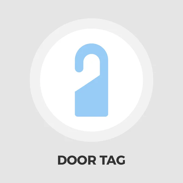 Door Tag Line Icon — Stock Vector