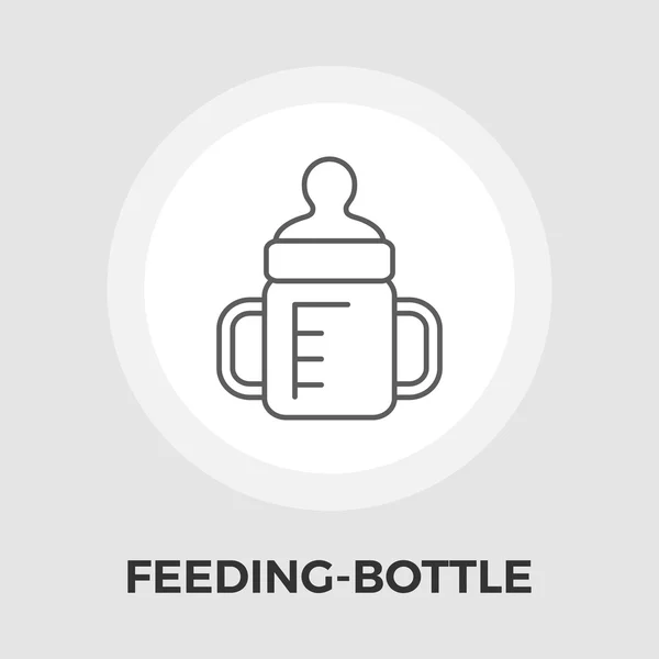 Alimentación botella vector plano icono — Archivo Imágenes Vectoriales