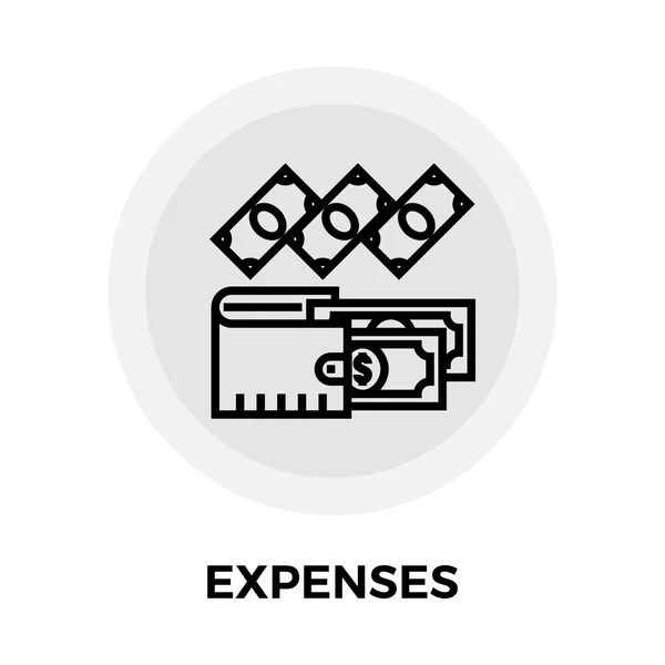 Expenses Line Icon — Stock Vector