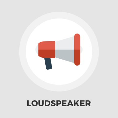 Megafon düz simgesi