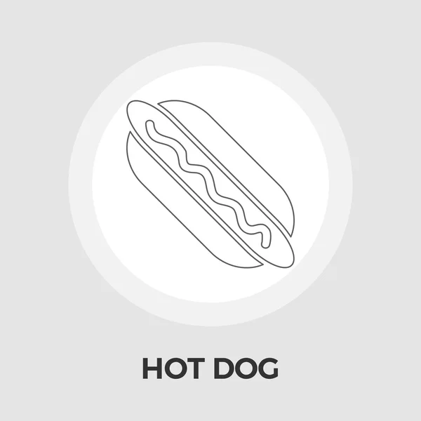 Hot dog vektor ploché ikony — Stockový vektor