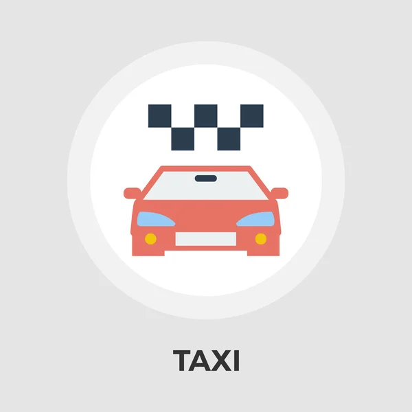 Táxi vetor plana ícone — Vetor de Stock