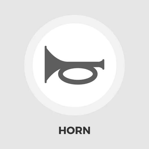 Horn flache Ikone — Stockvektor