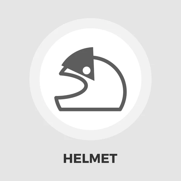 Casques de moto icône plate — Image vectorielle