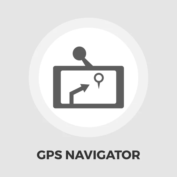 GPS navigator düz simgesi — Stok Vektör
