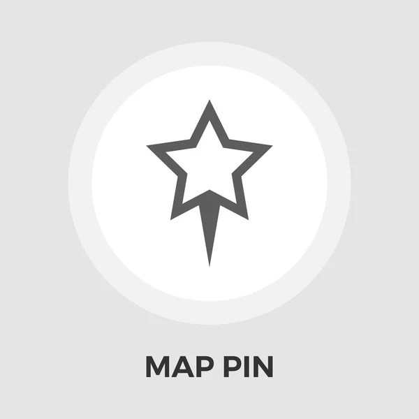 Map Pin Flat Icon — Stock Vector