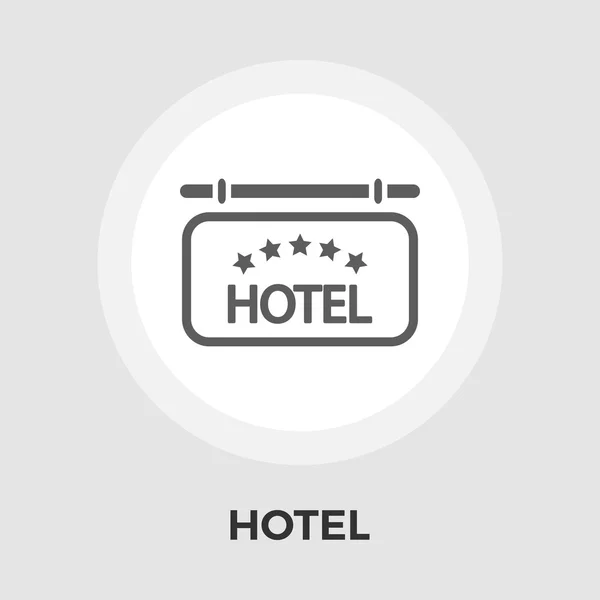 Hotel Flat Icon — Stock Vector