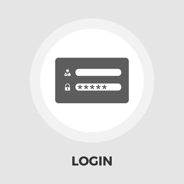 Login flat icon — стоковый вектор