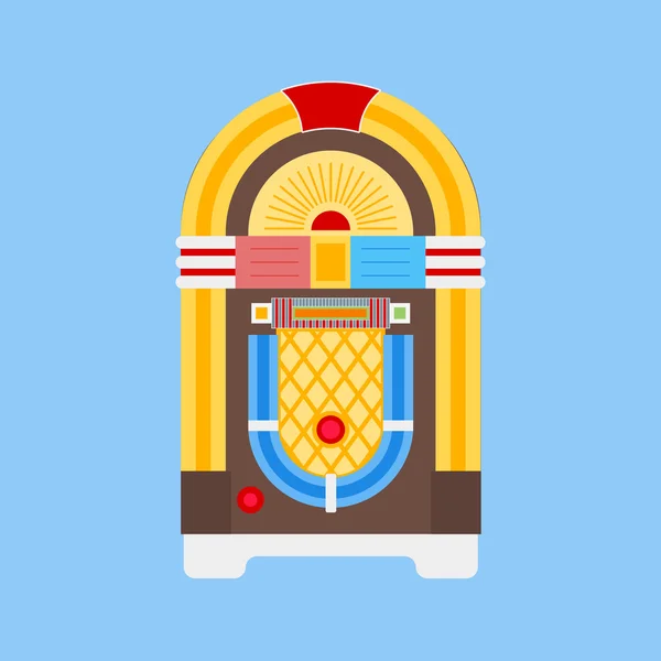 Icono plano Jukebox — Archivo Imágenes Vectoriales