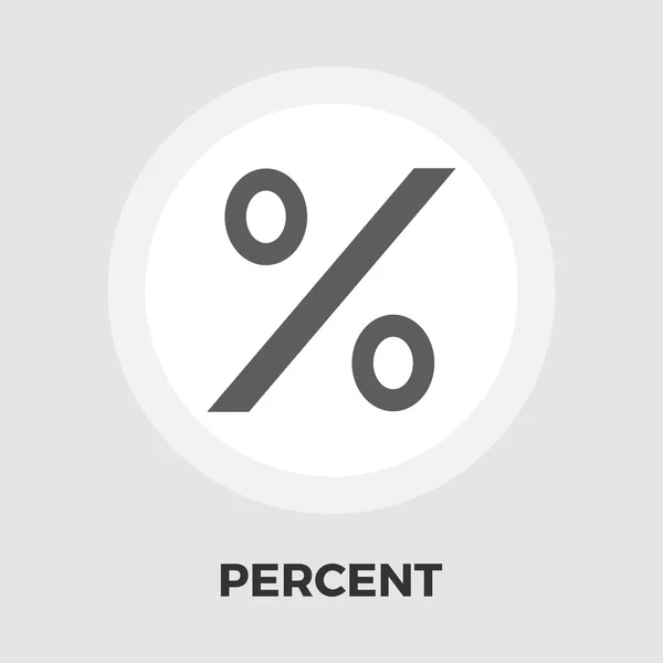 Prozent Zeichen flache Symbol — Stockvektor