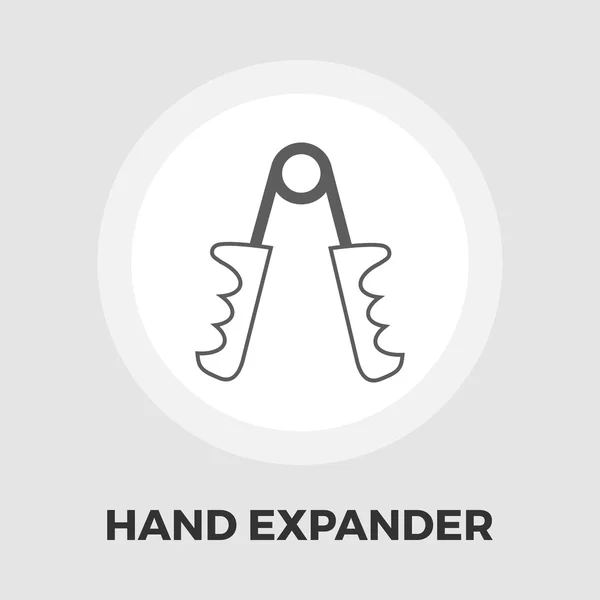 Platte pictogram van een hand expander — Stockvector