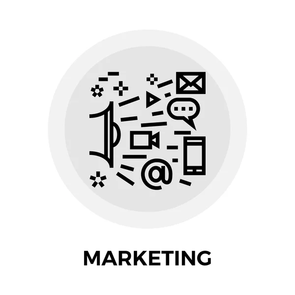 Icône de ligne de marketing — Image vectorielle