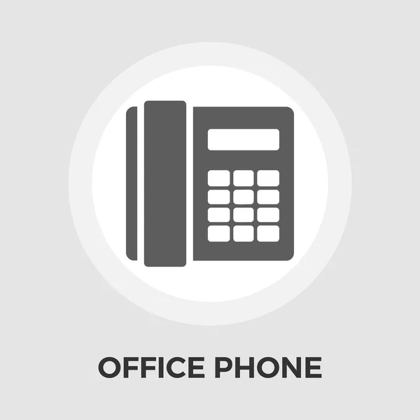 Office phone flat icon — Stock Vector