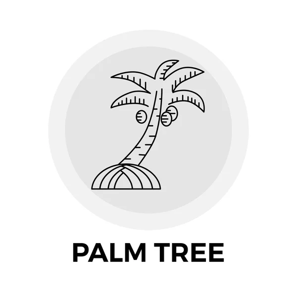 Palmera icono de línea — Archivo Imágenes Vectoriales