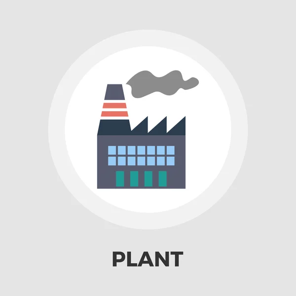Icono de fábrica plano — Vector de stock
