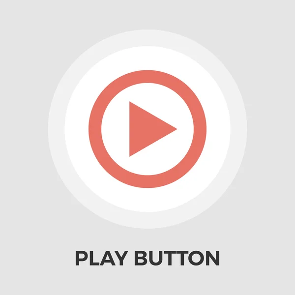 Play flache Symbol — Stockvektor