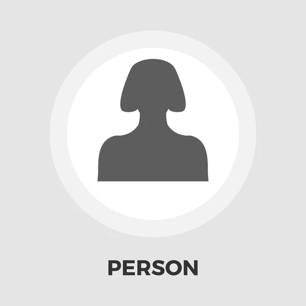 Female avatar icon flat — Stock Vector