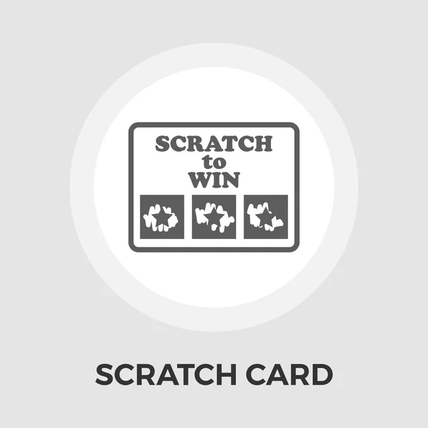 Scratch kortsymbol vektor platt — Stock vektor