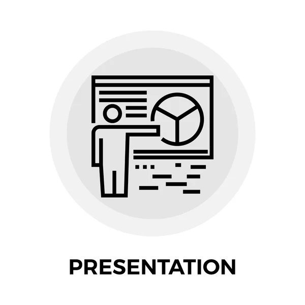 Presentation Line Icon — Stock Vector