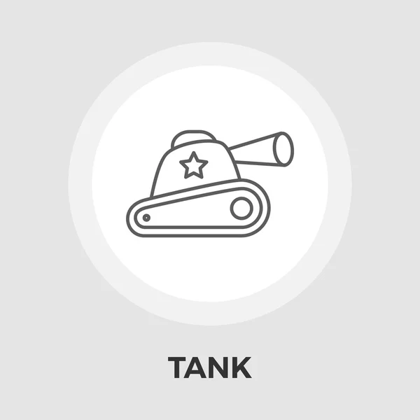 Tanque de juguete vector icono plano — Vector de stock