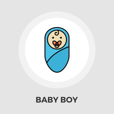 bebek çocuk düz simgesi