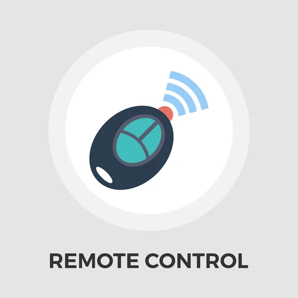 Ícone plano de controle remoto — Vetor de Stock