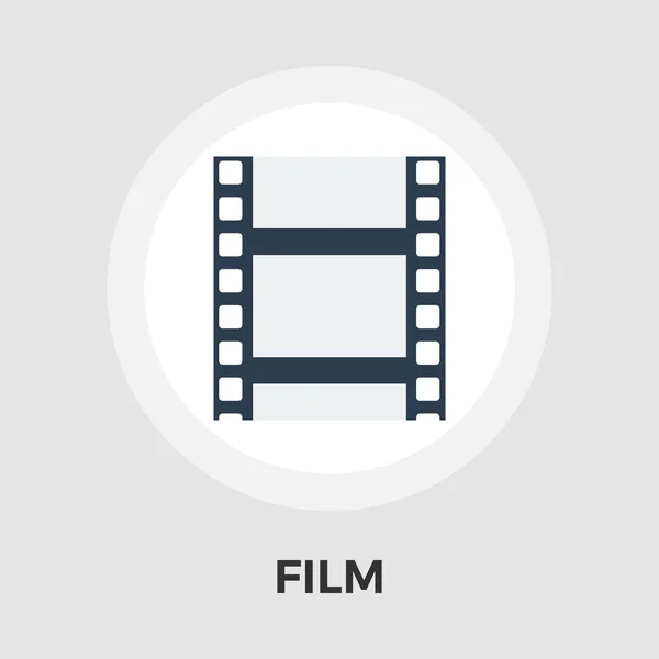 Film vector platte pictogram — Stockvector