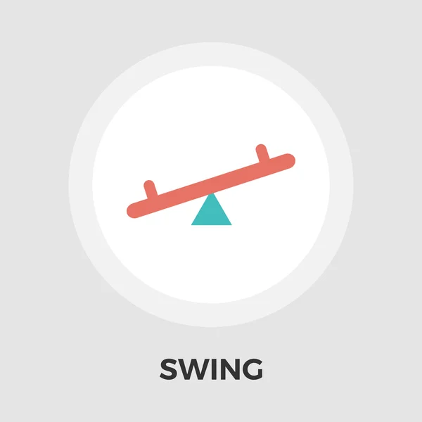 Swing vecteur icône plate — Image vectorielle