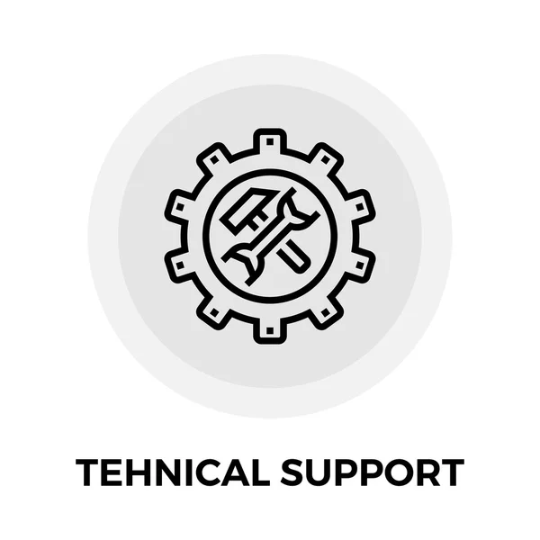 Ícone de linha de suporte técnico —  Vetores de Stock