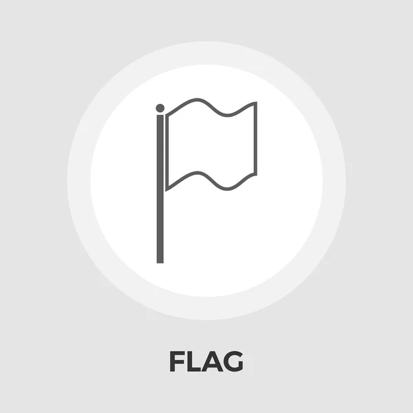 Bandera icono plano — Vector de stock